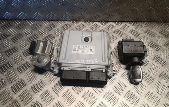 Mercedes-Benz E W211 Engine ECU kit and lock set 2034621130 A6421508391