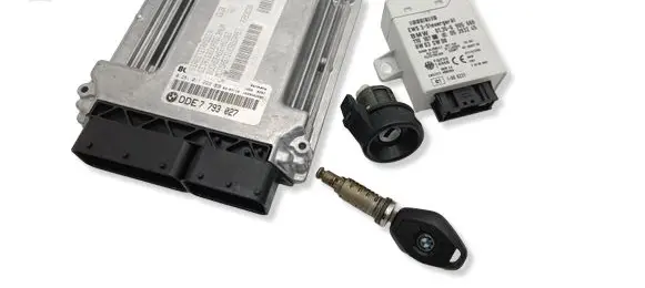 BMW 3 E46 Engine ECU kit and lock set 61356905666 6905666 61358379345