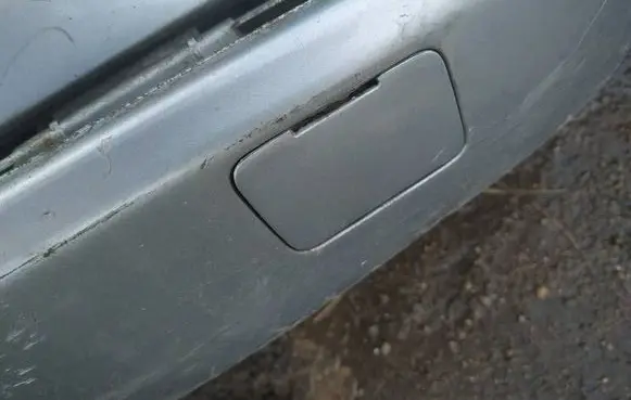 Volvo S60 Rear bumper row hook cap/cover 