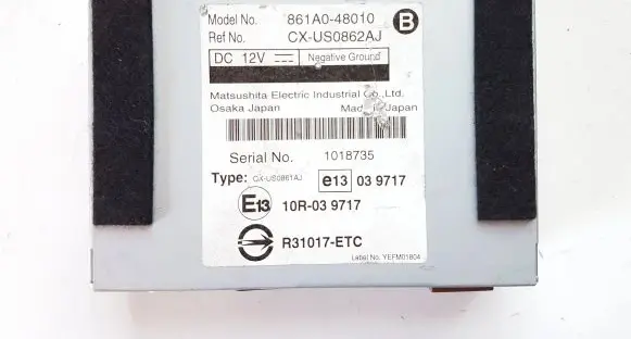 Lexus RX 450H GPS navigation control unit/module 861A048010