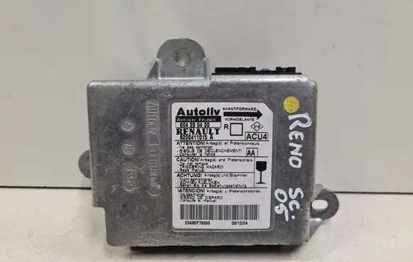 Renault Scenic II - Grand scenic II Airbag control unit/module 8200411015A 604290400 985991004F