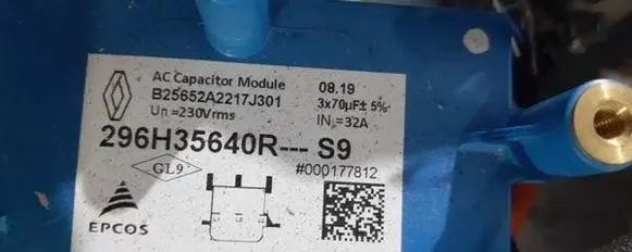 Renault Zoe Voltage converter inverter 296H35640R B25552A22V7J301 000177812