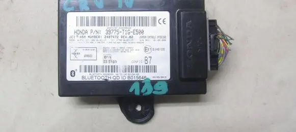 Honda CR-V Bluetooth control unit module 39775-T1G-E500