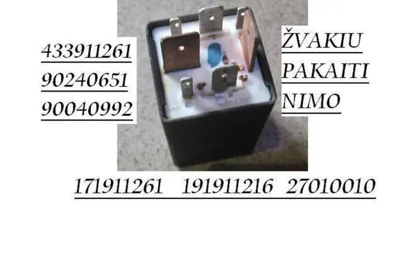 Volkswagen Transporter - Caravelle T4 Glow plug pre-heat relay 171911261 191911216