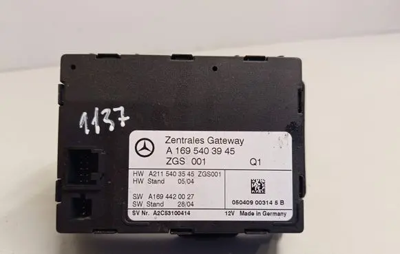 Mercedes-Benz A W169 Gateway control module A1695403945