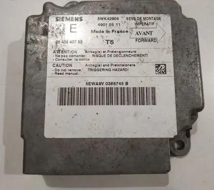 Peugeot 307 Airbag control unit/module 9645840780 5WK42908