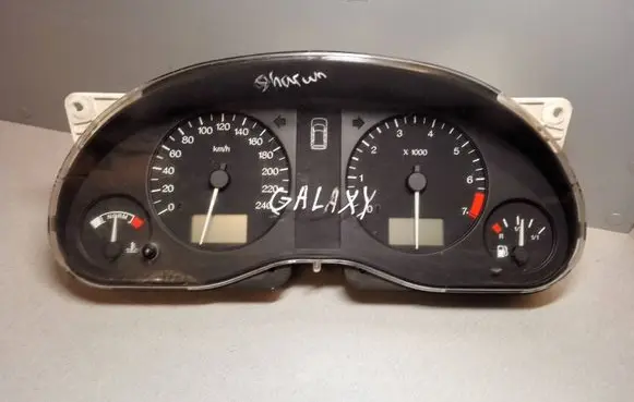 Volkswagen Sharan Speedometer (instrument cluster) 7M1919882M 95VW10849KG VGKF1002557