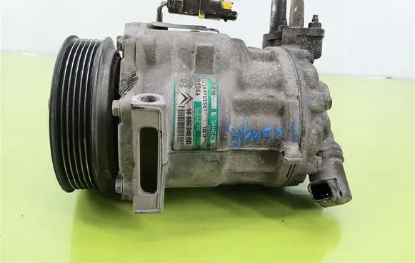 Peugeot 407 Air conditioning (A/C) compressor (pump) 9656574080