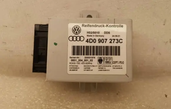 Audi A6 S6 C5 4B Tire pressure control unit 4D0907273C H02S010 200001976