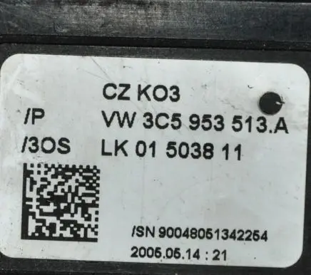 Volkswagen PASSAT B6 Indicator stalk