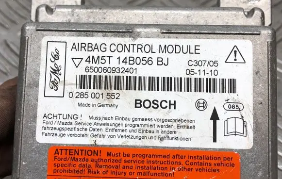 Ford Focus Airbag control unit/module 0285001552 4M5T14B056BJ 650060932401