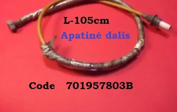 Volkswagen Transporter - Caravelle T4 Speedometer cable 701957803B