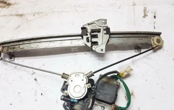 Sliding door window regulator with motor