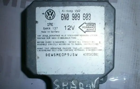 Volkswagen Sharan Airbag control unit/module 6N0909603 5WK4137