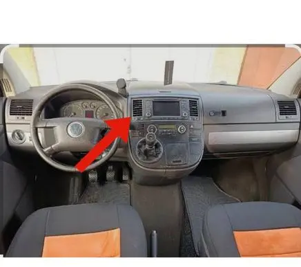 Volkswagen Multivan T5 Dash center air vent grill 7H5815705A