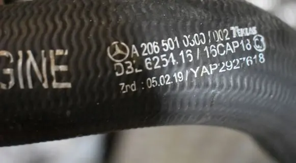 Mercedes-Benz C W206 Engine coolant pipe/hose A2065010300555525