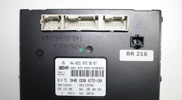 Mercedes-Benz CL C216 Air conditioning/heating control unit A2218705091