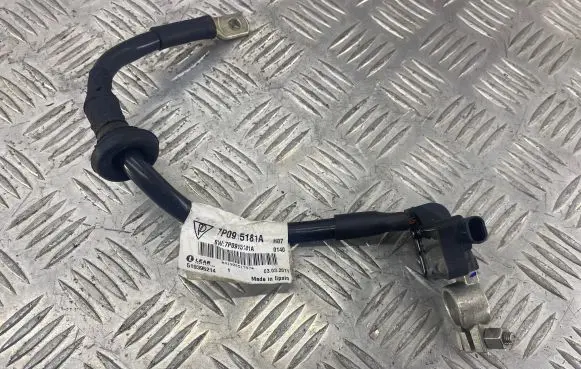 Volkswagen Touareg II Negative earth cable (battery) 7P0915181A 519395214 7P095181A