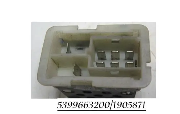 Opel Omega B1 Heater blower motor/fan resistor 5399663200 1905871