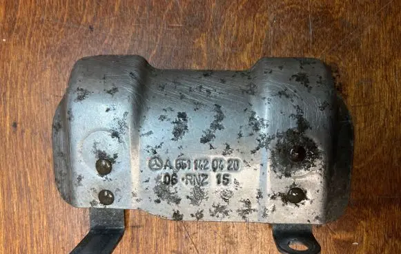Heat shield in engine bay