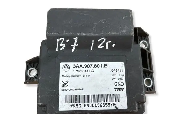 Volkswagen PASSAT B7 Hand brake control module 3AA907801E 17982901A GN00196855