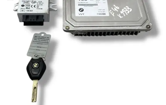 BMW 3 E46 Engine ECU kit and lock set 7516809 412265001001 6905666