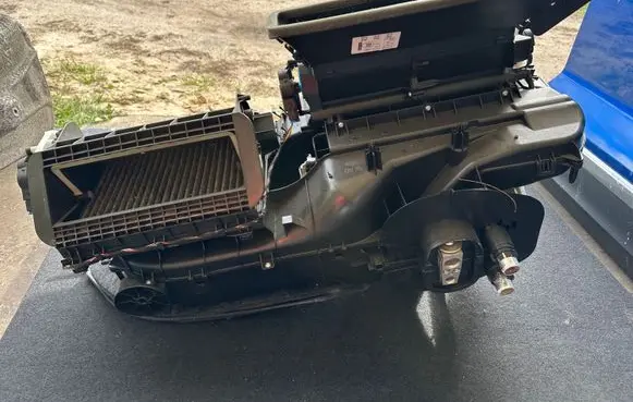Interior heater climate box assembly