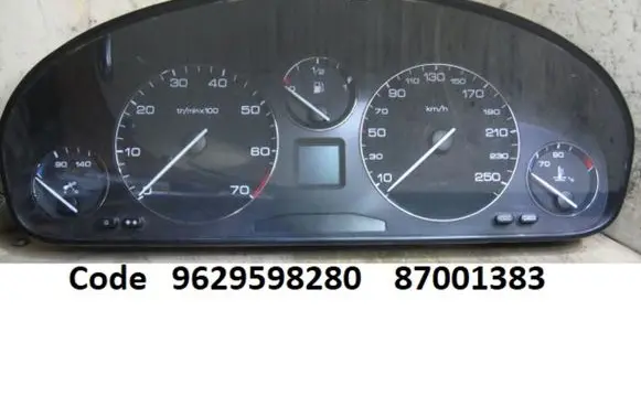 Peugeot 607 Speedometer (instrument cluster) 9629598280 87001383