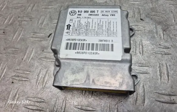 Volkswagen Golf Plus Airbag control unit/module 1K0909605T 5WK43412