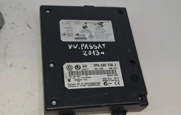 Volkswagen PASSAT B7 Bluetooth control unit module 7P6035730J 1000224015 7663910934