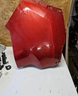 Rear bumper corner part panel trim
