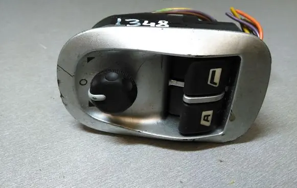 Peugeot 206 Electric window control switch 96316308XT A12287