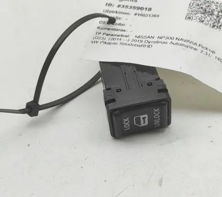 Nissan Navara D23 Central locking switch button 252104KJ0A