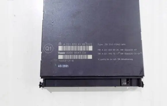 Mercedes-Benz S W221 Seat control module a2218706186