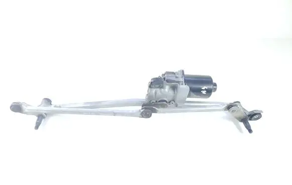 Front wiper linkage and motor