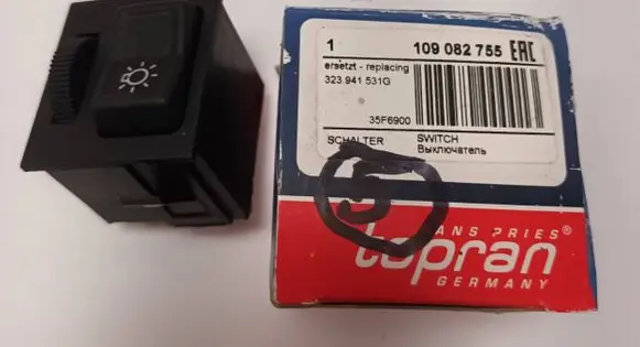 Volkswagen Polo II 86C 2F Panel lighting control switch 323941531G 109082755 35F6900