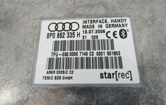 Audi TT TTS Mk2 Bluetooth control unit module 8P0862335H