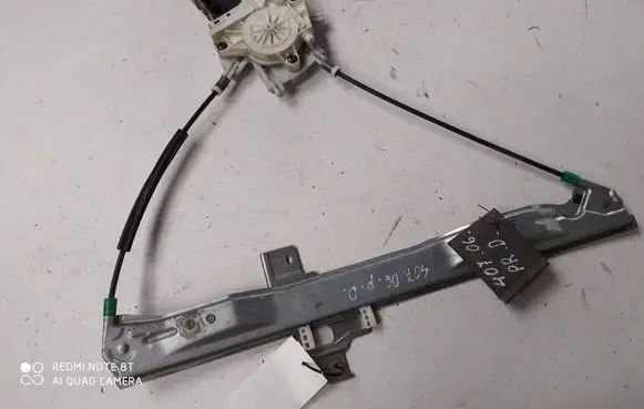 Peugeot 407 Front door window regulator with motor 9646594480