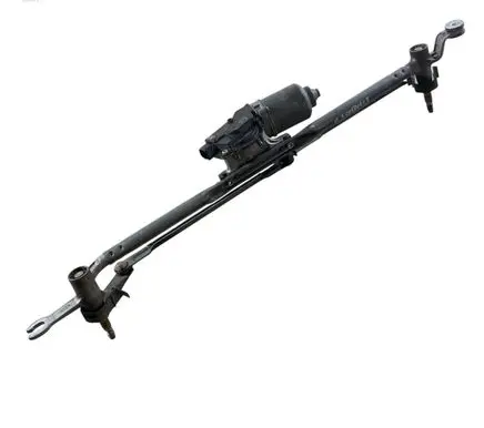 Front wiper linkage and motor