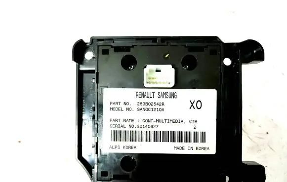 Renault Megane III Head unit multimedia control 253B02542R