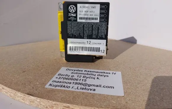 Volkswagen PASSAT B6 Airbag control unit/module 3C0909605J 09H029S2521
