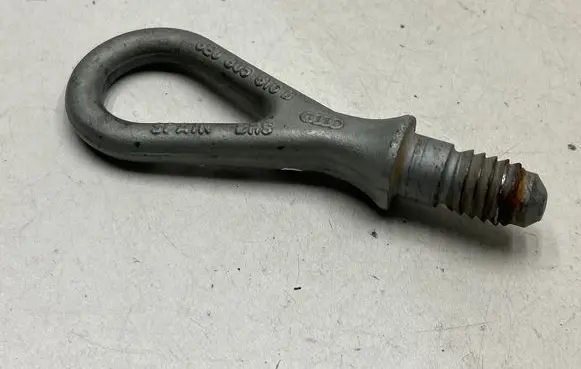 Towing hook eye