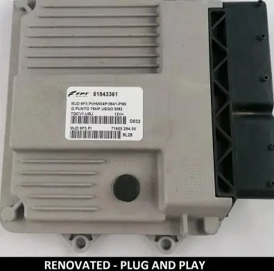 Fiat Grande Punto Engine control unit/module 51843361 7160025400