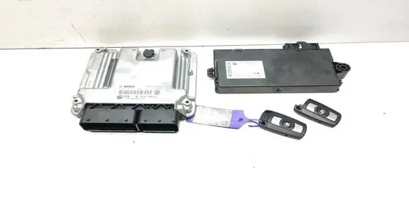 BMW 3 E90 E91 Engine ECU kit and lock set 8512043 0281017517 9237047