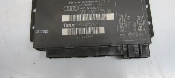 Audi A4 S4 B5 8D Comfort/convenience module 8E0959433BC