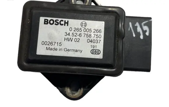 BMW 6 E63 E64 ESP acceleration yaw rate sensor 6758750 34526758750 0265005266
