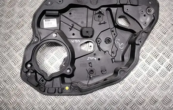 Rear window lifting mechanism without motor