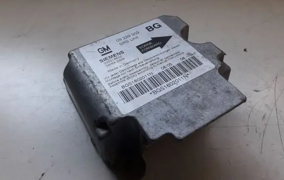 Opel Zafira A Airbag control unit/module 09229303