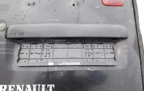 Renault Master II Trunk door license plate light bar UYSED