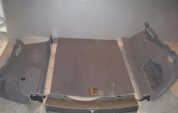 Audi A6 S6 C7 4G Rear floor carpet liner A64G5